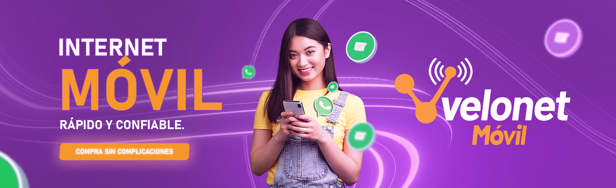 Banner Velonet Móvil: portabilidad y recargas